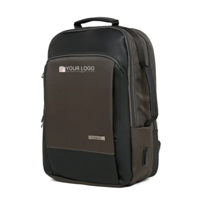 Buy Teakwood Barnim Anti-Theft Backpack - Brown in bulk for Corporate Gifting | Corporate Gyft