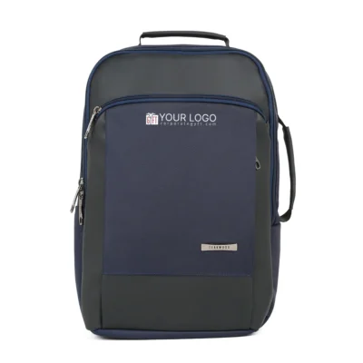 Buy Teakwood Barnim Anti-Theft Backpack - Navy Blue in bulk for Corporate Gifting | Corporate Gyft