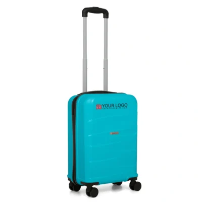 Buy Teakwood Dune Small Trolly Bag - Aqua Blue in bulk for Corporate Gifting | Corporate Gyft