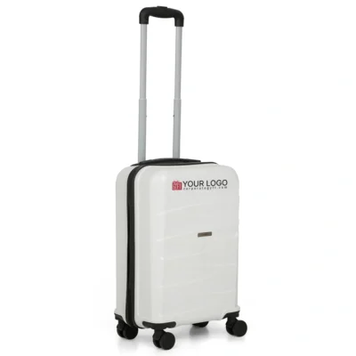 Buy Teakwood Dune Small Trolly Bag - White in bulk for Corporate Gifting | Corporate Gyft