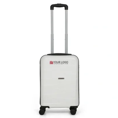 Buy Teakwood Dune Small Trolly Bag - White in bulk for Corporate Gifting | Corporate Gyft