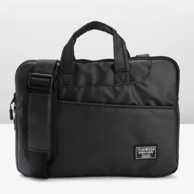 Buy Teakwood Premium Laptop Bag - Black in bulk for Corporate Gifting | Corporate Gyft