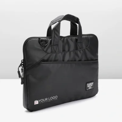Buy Teakwood Premium Laptop Bag - Black in bulk for Corporate Gifting | Corporate Gyft