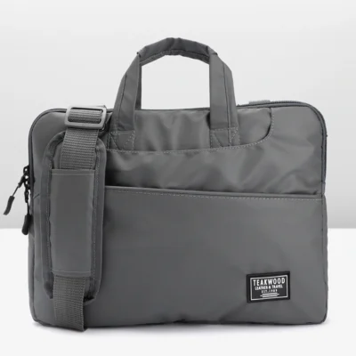 Buy Teakwood Premium Laptop Bag - Grey in bulk for Corporate Gifting | Corporate Gyft