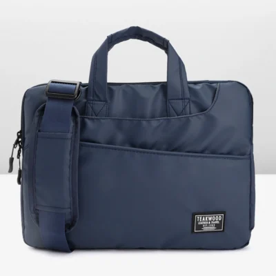 Buy Teakwood Premium Laptop Bag - Navy Blue in bulk for Corporate Gifting | Corporate Gyft
