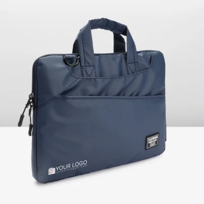 Buy Teakwood Premium Laptop Bag - Navy Blue in bulk for Corporate Gifting | Corporate Gyft