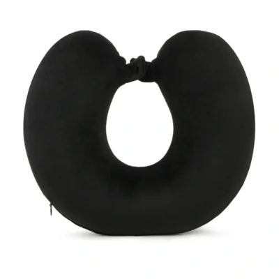 Buy Teakwood Cozy Rest Neck Pillow - Black in bulk for Corporate Gifting | Corporate Gyft
