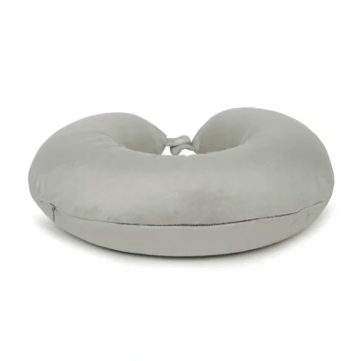 Buy Teakwood Cozy Rest Neck Pillow - Grey in bulk for Corporate Gifting | Corporate Gyft