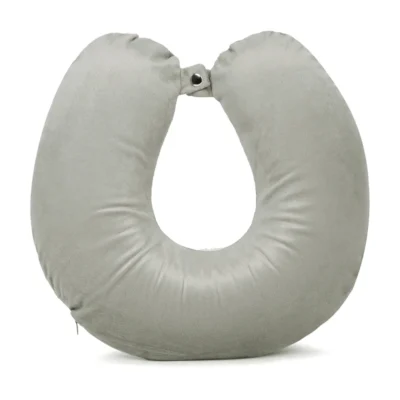Buy Teakwood Cozy Rest Neck Pillow - Grey in bulk for Corporate Gifting | Corporate Gyft