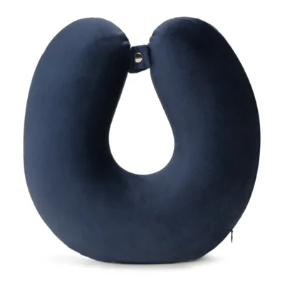 Buy Teakwood Cozy Rest Neck Pillow - Navy Blue in bulk for Corporate Gifting | Corporate Gyft
