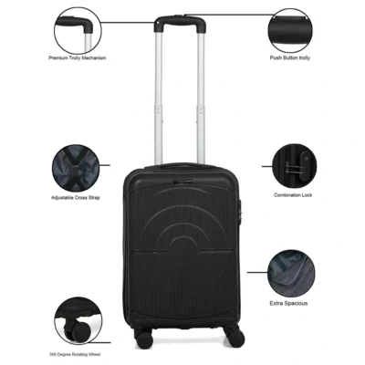 Buy Teakwood Dart Executive Cabin Trolley - Black in bulk for Corporate Gifting | Corporate Gyft