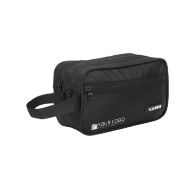 Buy Teakwood Voyage Travel Kit - Black in bulk for Corporate Gifting | Corporate Gyft