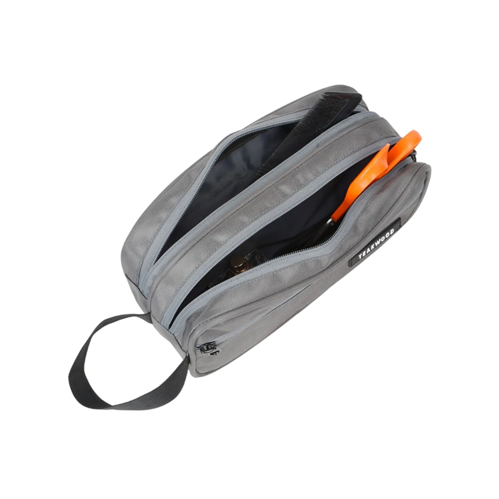 Teakwood Voyage Travel Kit - Grey Buy Teakwood Voyage Travel Kit - Grey in bulk for Corporate Gifting | Corporate Gyft