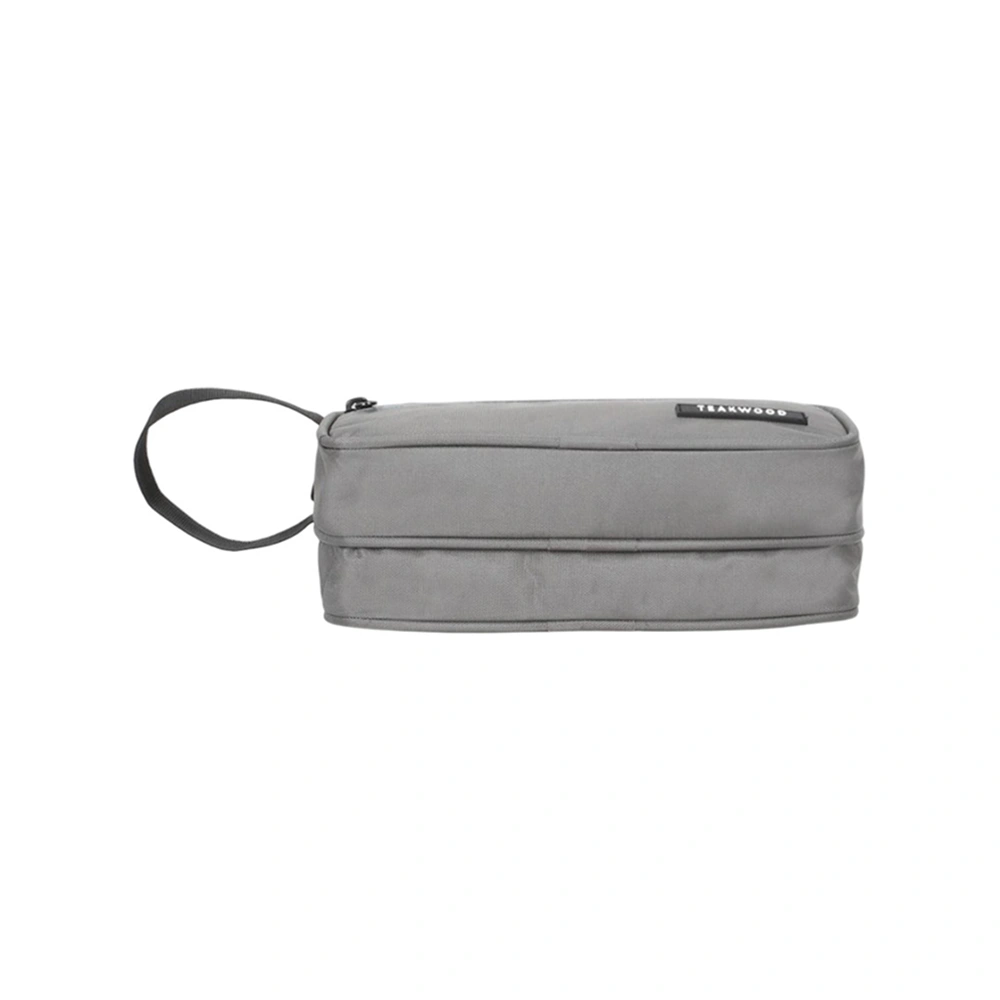 Teakwood Voyage Travel Kit - Grey Buy Teakwood Voyage Travel Kit - Grey in bulk for Corporate Gifting | Corporate Gyft
