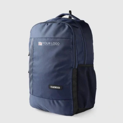 Buy Teakwood Trojan Commute Backpack - Navy Blue in bulk for Corporate Gifting | Corporate Gyft