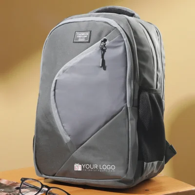 Buy Teakwood Umberto Executive Backpack - Grey in bulk for Corporate Gifting | Corporate Gyft