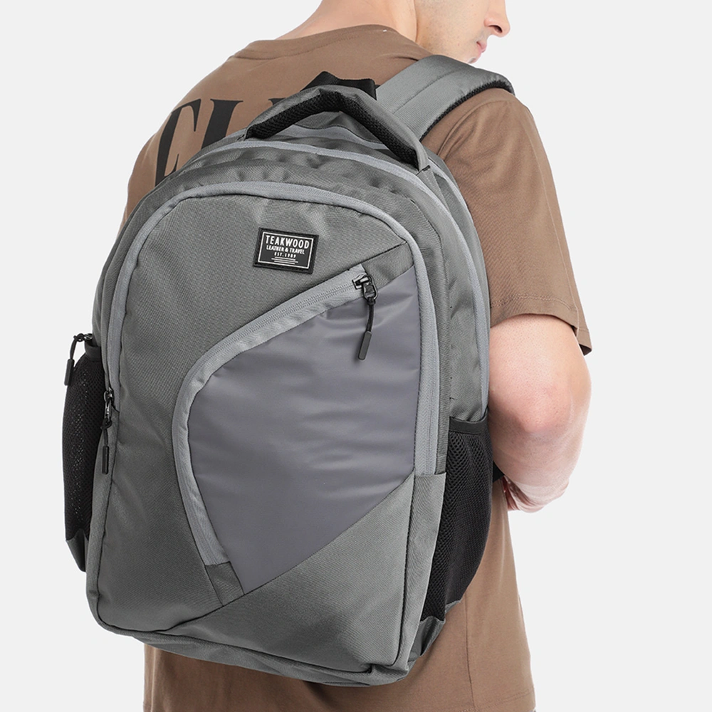 Teakwood Umberto Executive Backpack - Grey Buy Teakwood Umberto Executive Backpack - Grey in bulk for Corporate Gifting | Corporate Gyft