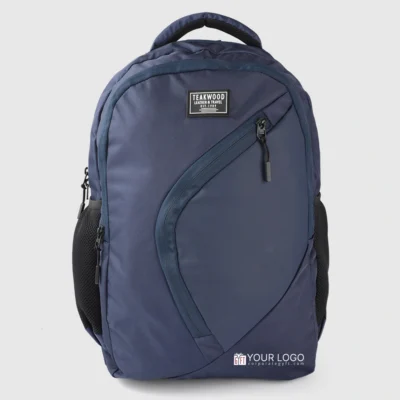 Buy Teakwood Umberto Executive Backpack - Navy Blue in bulk for Corporate Gifting | Corporate Gyft