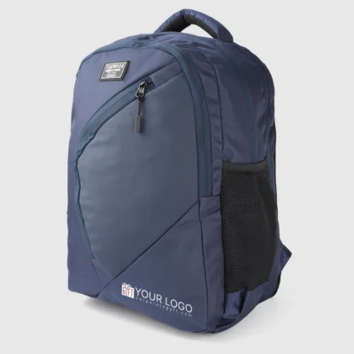 Buy Teakwood Umberto Executive Backpack - Navy Blue in bulk for Corporate Gifting | Corporate Gyft