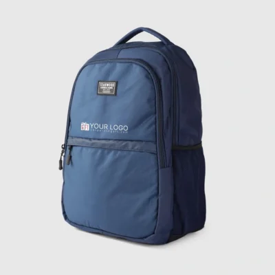 Buy Teakwood Vasily Urban Laptop Backpack - Navy Blue in bulk for Corporate Gifting | Corporate Gyft
