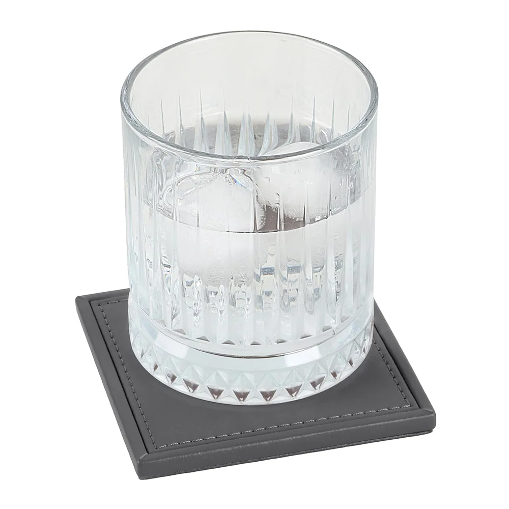 Executive Coaster Set with Holder – Grey Buy Executive Coaster Set with Holder – Grey in bulk for Corporate Gifting | Corporate Gyft