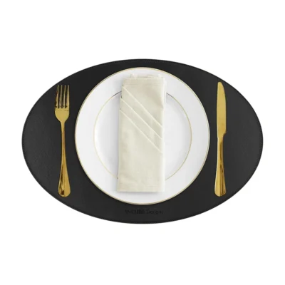 Buy Elite Dining Placemat Set – Black in bulk for Corporate Gifting | Corporate Gyft