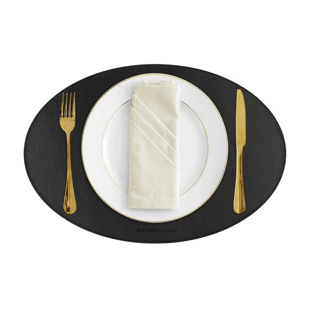 Elite Dining Placemat Set – Black Buy Elite Dining Placemat Set – Black in bulk for Corporate Gifting | Corporate Gyft