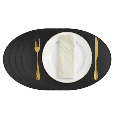 Buy Elite Dining Placemat Set – Black in bulk for Corporate Gifting | Corporate Gyft
