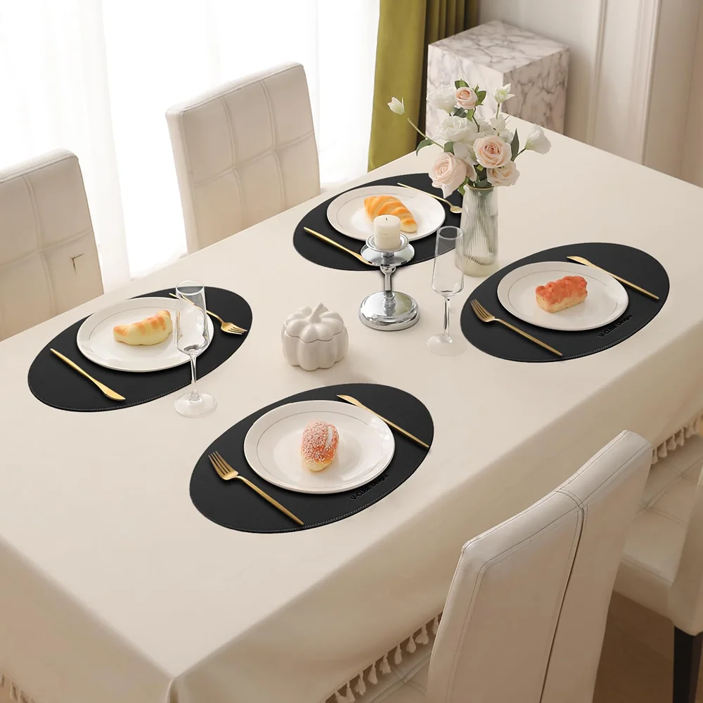 Elite Dining Placemat Set – Black Buy Elite Dining Placemat Set – Black in bulk for Corporate Gifting | Corporate Gyft