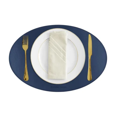 Buy Elite Dining Placemat Set – Navy Blue in bulk for Corporate Gifting | Corporate Gyft