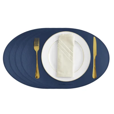 Buy Elite Dining Placemat Set – Navy Blue in bulk for Corporate Gifting | Corporate Gyft