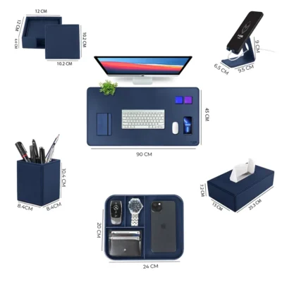 Buy Executive Desk Essentials Set – Blue in bulk for Corporate Gifting | Corporate Gyft