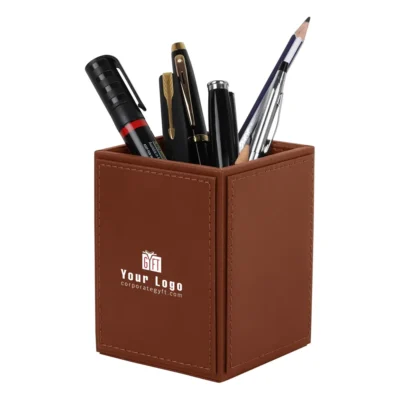 Buy Desktop Stationery Organizer – Tan in bulk for Corporate Gifting | Corporate Gyft