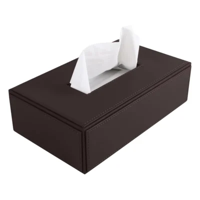 Buy Elegant Tissue Holder - Brown in bulk for Corporate Gifting | Corporate Gyft