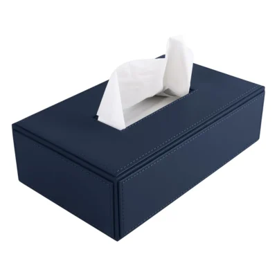 Buy Elegant Tissue Holder - Navy Blue in bulk for Corporate Gifting | Corporate Gyft