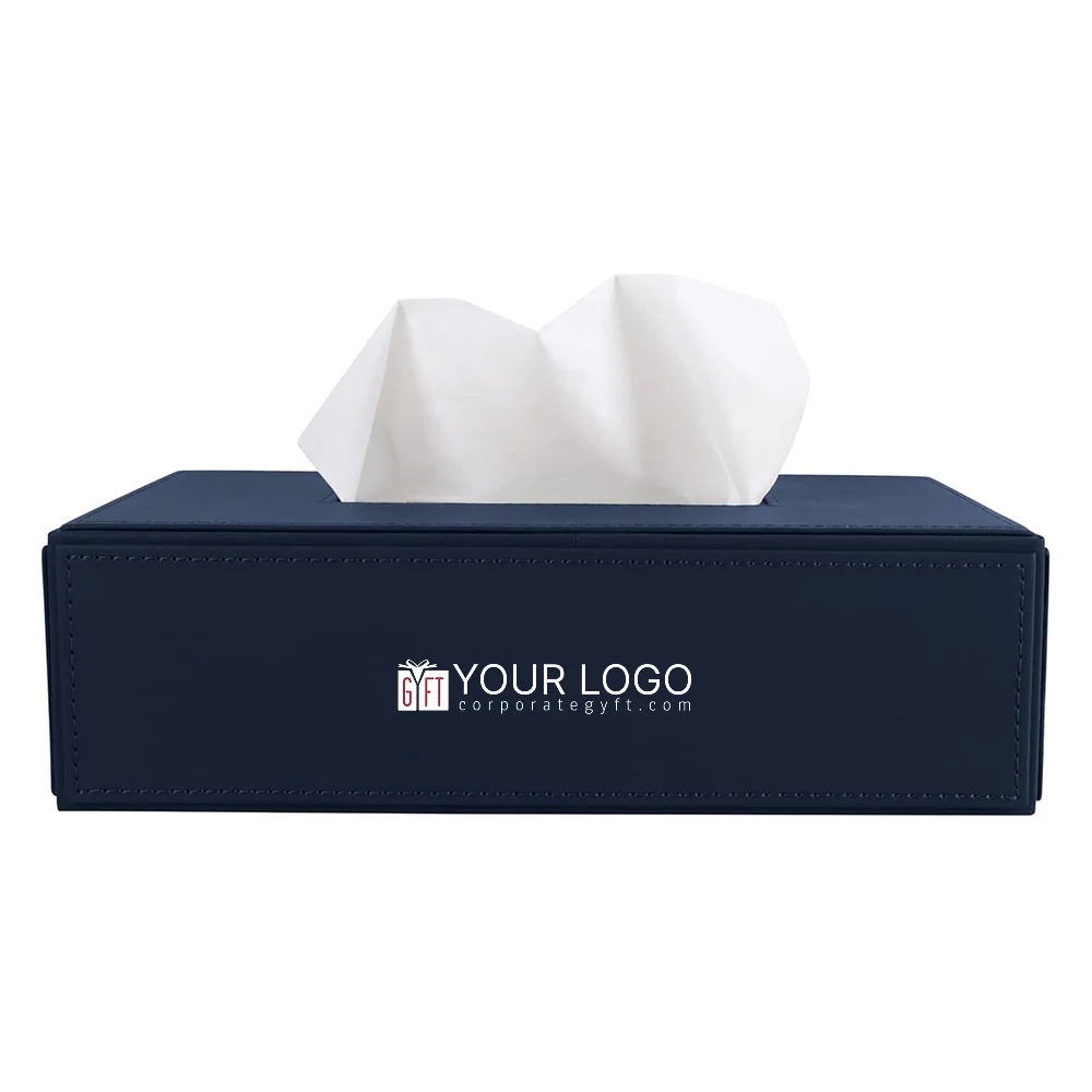 Elegant Tissue Holder - Navy Blue Buy Elegant Tissue Holder - Navy Blue in bulk for Corporate Gifting | Corporate Gyft