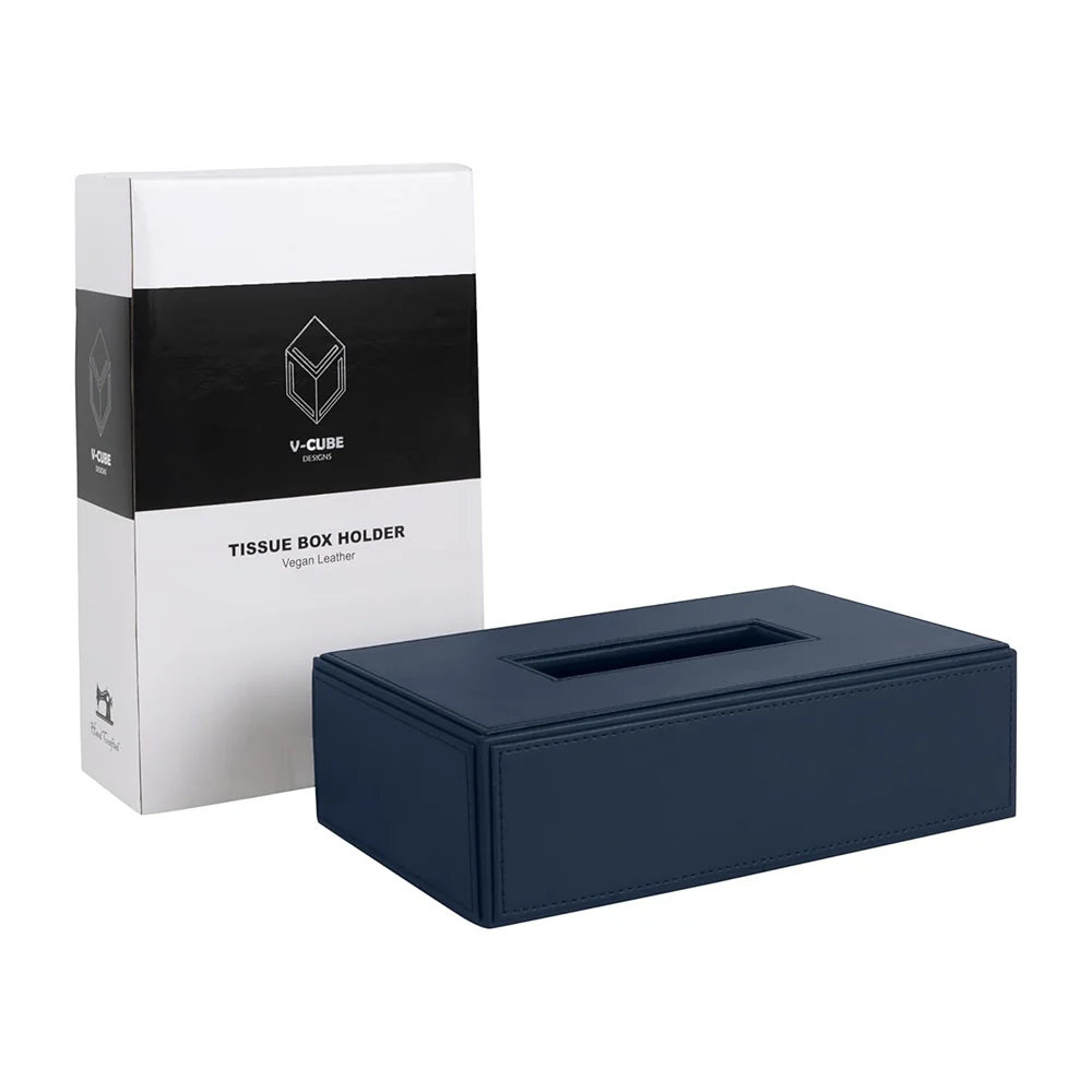 Elegant Tissue Holder - Navy Blue Buy Elegant Tissue Holder - Navy Blue in bulk for Corporate Gifting | Corporate Gyft