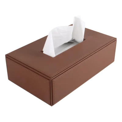Buy Elegant Tissue Holder - Tan in bulk for Corporate Gifting | Corporate Gyft
