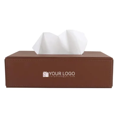 Buy Elegant Tissue Holder - Tan in bulk for Corporate Gifting | Corporate Gyft