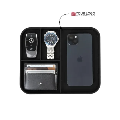 Buy Executive Valet Tray – Black in bulk for Corporate Gifting | Corporate Gyft