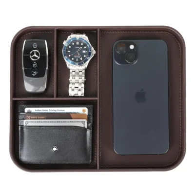 Buy Executive Valet Tray – Brown in bulk for Corporate Gifting | Corporate Gyft