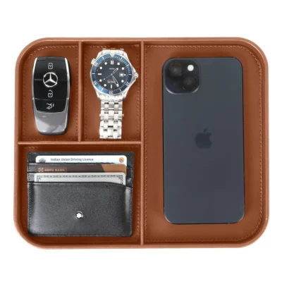 Buy Executive Valet Tray – Tan in bulk for Corporate Gifting | Corporate Gyft