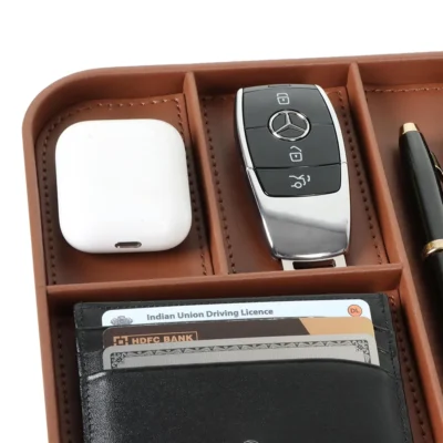 Buy Executive Valet Tray – Tan in bulk for Corporate Gifting | Corporate Gyft