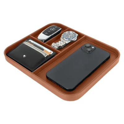 Buy Executive Valet Tray – Tan in bulk for Corporate Gifting | Corporate Gyft