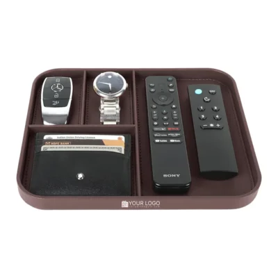 Buy Executive Valet Tray – Brown in bulk for Corporate Gifting | Corporate Gyft