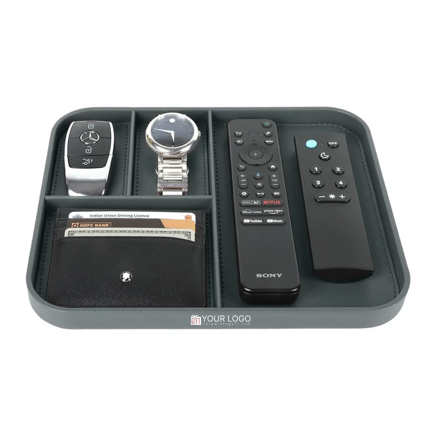 Executive Valet Tray – Gray Buy Executive Valet Tray – Gray in bulk for Corporate Gifting | Corporate Gyft