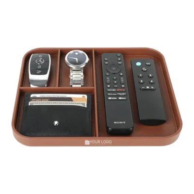 Buy Executive Valet Tray – Tan in bulk for Corporate Gifting | Corporate Gyft