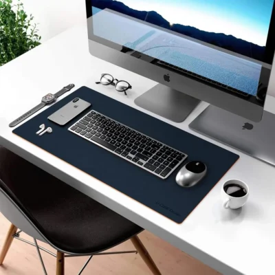Buy Dual Tone Desk Mat – Navy Blue in bulk for Corporate Gifting | Corporate Gyft