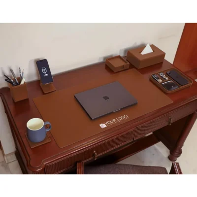 Buy Executive Desk Essentials Set – Tan in bulk for Corporate Gifting | Corporate Gyft