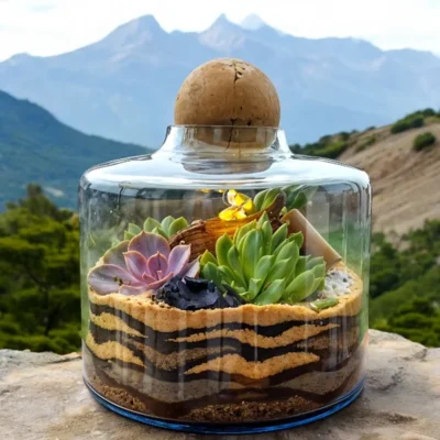 Buy Succulent Volcano Jar Terrarium in bulk for Corporate Gifting | Corporate Gyft